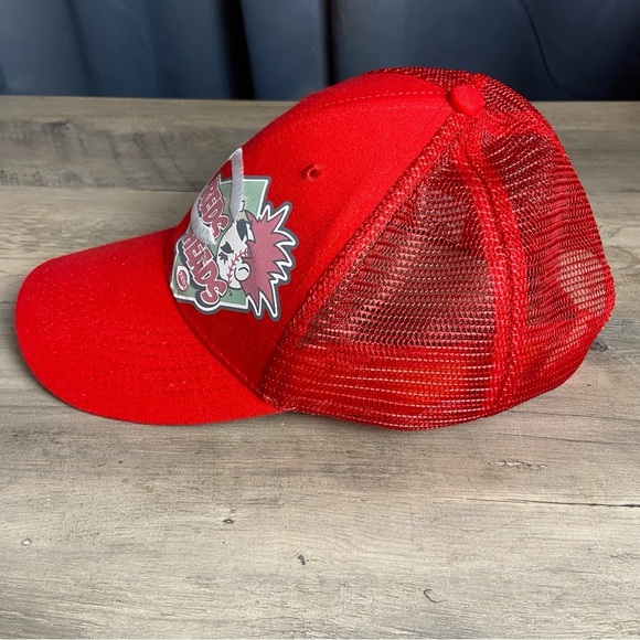 Cincinnati Reds MLB Red Heads Fan Red Baseball Mesh Back‎ Hat Cap - Picture 3 of 8